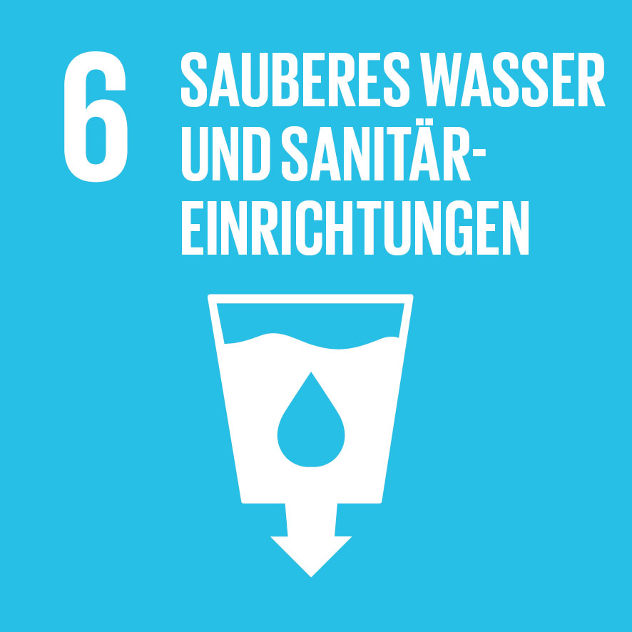 06 Sauberes Wasser und Sanitäeinrichtungen - SDG Ziele der nachhaltigen Entwicklung